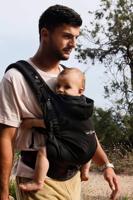 Fysiologische draagzak HoodieCarrier 2 LOVE RADIUS zwart - thumbnail