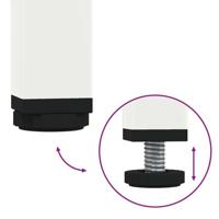 Hoge kast 68x39x101,5 cm staal wit - thumbnail