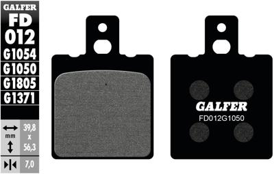 GALFER remblokken "fd012" brake pad fd012 g1050 organic
