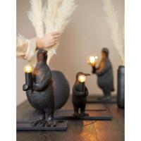 Light & Living Tafellamp 'Penguin' 34cm, kleur Mat Zwart - thumbnail