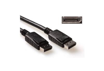 ACT AK3980 4K DisplayPort kabel | Male/Male | Power Pin 20 aangesloten | Zwart | 2 meter