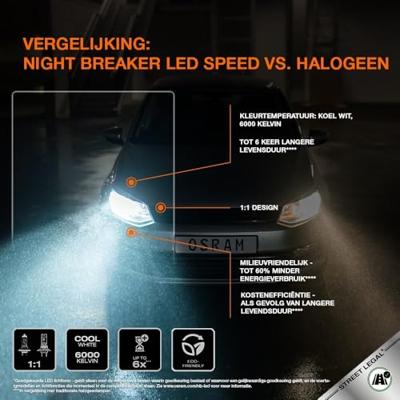 OSRAM 64210DWNBSP-1HB LED-lamp Night Breaker LED Speed H7 16 W 12 V OSRAM 64210DWNBSP-1HB LED-lamp Night Breaker LED Speed H7 16 W 12 V