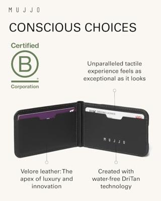 Mujjo Magsafe lederen card portomonee stand - Black Mujjo Magsafe lederen card portomonee stand - Black