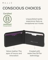 Mujjo Magsafe lederen card portomonee stand - Black - thumbnail