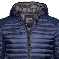 Tee Jays TJ9610 Men´s Hooded Outdoor Crossover Jacket - Navy/Navy Melange - XXL - thumbnail