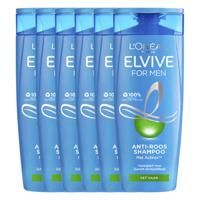 L'Oréal Paris Elvive For Men anti-roos shampoo - 6 x 250 ml - voordeelverpakking - thumbnail