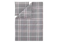 LIVARNO Dekbedovertrek Fleece 140 x 200 cm (Let op: LV OSNL) (Grijs/geruit) - thumbnail