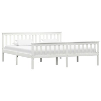 Bedframe massief grenenhout wit 180x200 cm Bedframe massief grenenhout wit 180x200 cm