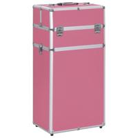 Make-up trolley aluminium roze - thumbnail