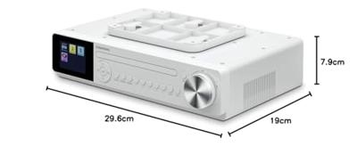 Grundig GKR1020 DKR 2000 BT DAB + CD keukenradio met Bluetooth, DAB + ontvangst en cd-speler, wit