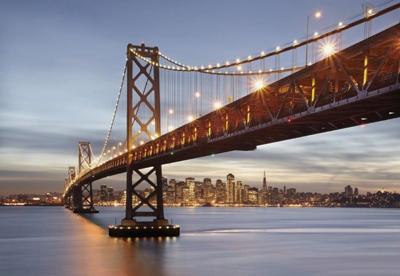 Komar Home; Komar Colours Fotobehang Bay Bridge - 8-733