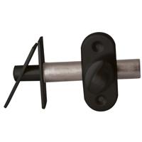 Hardbrass Insteekgrendel/voordeurgrendel Vienna 50mm - puurzwart - thumbnail