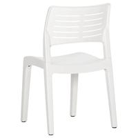 Tuinstoelen 2 st polypropeen wit - thumbnail
