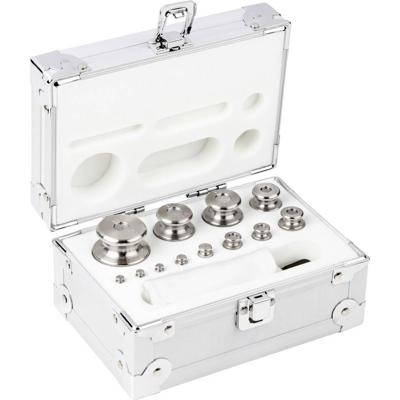Kern 354056 Gewichtenset 354-056, OIML-klasse M2, nominale waarde 1 g - 500 g, knop, roestvrij staal fijngedraaid, in aluminium etui