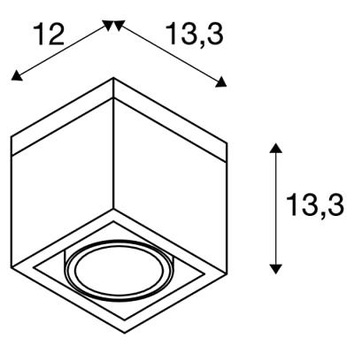 SLV 1006316 ESKINA FRAME Buitenplafondlamp LED 15 W Antraciet SLV 1006316 ESKINA FRAME Buitenplafondlamp LED 15 W Antraciet
