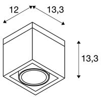 SLV 1006316 ESKINA FRAME Buitenplafondlamp LED 15 W Antraciet - thumbnail