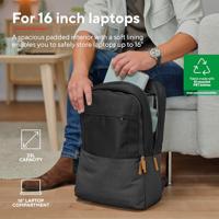 Trust Lisboa Rugzak van 16 Laptop tas Zwart - thumbnail