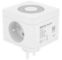 KERG SMART - 2-POORTS STROOMVOEDING + USB-A+USB-C-OPLADER + LED-LAMP 16A/250V~ M02730 - thumbnail