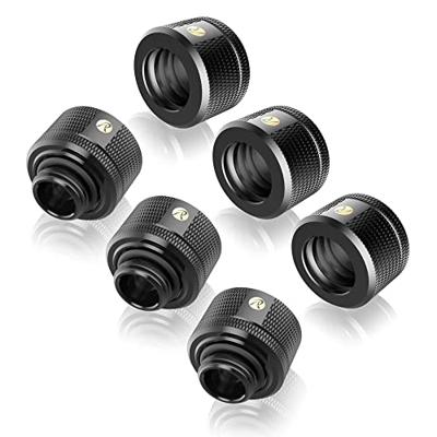 Raijintek compatible Anschluss PELIAS D141806, 14mm - 6er-Pack, schwarz