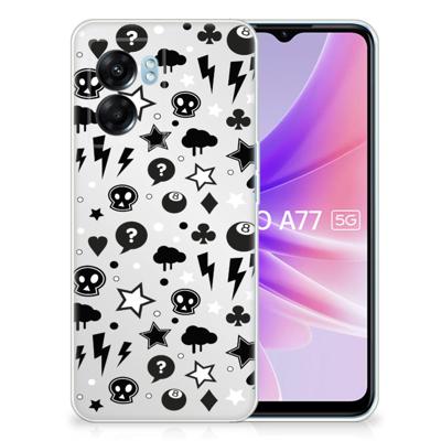 Silicone Back Case OPPO A77 | A57 5G Silver Punk