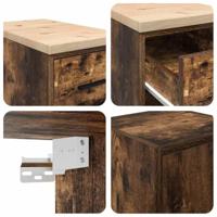 VidaXL Garagekasten 2 st spaanplaat gerookt eiken - thumbnail