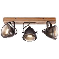 Brilliant Landelijke opbouwspotCarmen Wood 3-lichts - 72030/84 - thumbnail