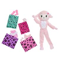 Barbie Cutie Reveal knuffel serie pop roze lammetje - thumbnail