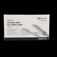 Medispo Wattendrager hout naakt 15cm 1000 Stuks - thumbnail