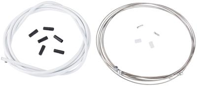 CONTEC remkabelset "stop+" ct brake cable set stop+ steel fr+rear compl white