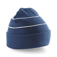 Beechfield CB42 Enhanced-Viz Beanie - French Navy - One Size - thumbnail