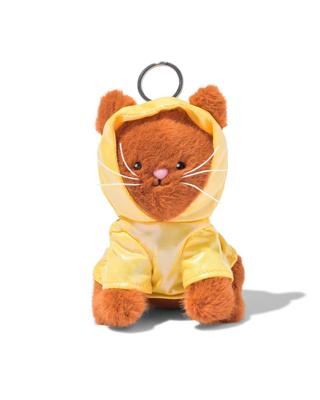 HEMA Sleutelhanger 8x8x12cm kat met regenjas
