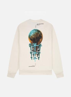 Off The Pitch World Sweater Heren Gebroken Wit - Maat M - Kleur: Gebroken Wit | Soccerfanshop