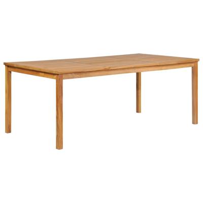 7-delige tuinset 200x100 cm massief teakhout