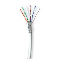 Nedis Netwerk Kabel Rol | CAT6 | Solid | S/FTP | Koper | 305.0 m | Binnenshuis | Rond | LSZH | Grijs | Gift Box - CCBG8528GY305S - thumbnail