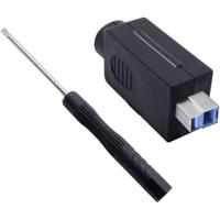 Quadrios 2001C204 USB 3.0 modulaire stekkerset, type B Stekker, recht 1 stuk(s) - thumbnail