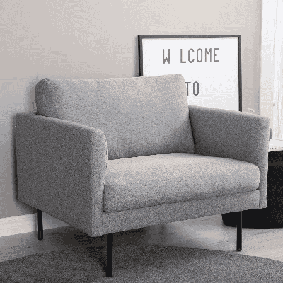 Nohr Fauteuil 'Bladimir' kleur Grijs