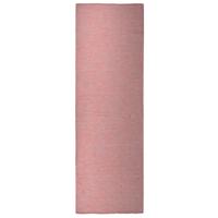 VidaXL Buitenkleed platgeweven 80x250 cm rood - thumbnail