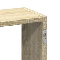 Wandschap 159x18x66 cm bewerkt hout sonoma eikenkleurig - thumbnail