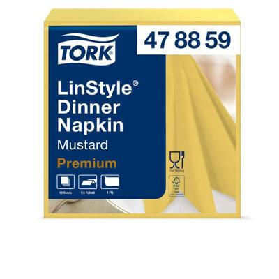 Dinerservet tork linstyle premium 50 vel geel | 384 stuks Dinerservet tork linstyle premium 50 vel geel | 384 stuks