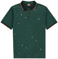 Kultivate regular fit polo van biologisch katoen donkergroen - thumbnail