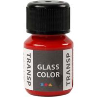 Creativ Company Glass color transparent, rood, 30 ml/ 1 fles - thumbnail