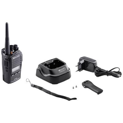 Midland G18 Pro C1145.02, Twee Weg Radio, PMR446 Transceiver, Walkie Talkie Dubbel Band, Lange Afstand Walkie Talkie, Lithium Batterij, Weerbestendig IP67, Zwart