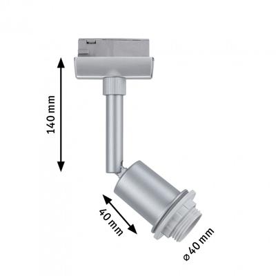 Paulmann Deco Spot Decoratieve lamp URail E14 Chroom (mat) Paulmann Deco Spot Decoratieve lamp URail E14 Chroom (mat)