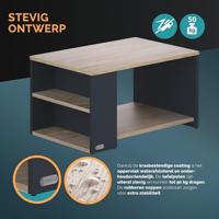 Salontafel Santa Cruz Hout Grijs 90x60x50cm - thumbnail