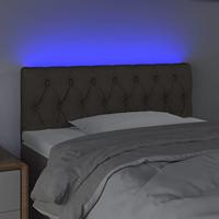 Hoofdbord LED 90x7x78/88 cm stof taupe - thumbnail