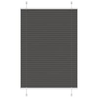 VidaXL Plissé rolgordijn 100x150 cm stofbreedte 99,4cm polyester zwart - thumbnail