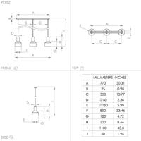 Eglo 3-lichts hanglampCasibare zwart - 99552 - thumbnail