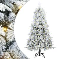 VidaXL Kunstmatige inklapbare kerstboom groen 120 cm pe en pvc - thumbnail