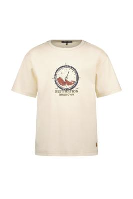 Like Flo winter slub jersey t-shirt jongens - wit - Eagle