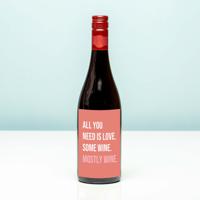 Wijnfles All you need is love - Rood (Merlot) - thumbnail